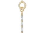 Charm-EinhäNger Amor "2038503", Gold (Gelbgoldfarben, Kristallweiß, Kristallweiß), Charms, Damen, Silber 925 (Sterlingsilber), Mit Zirkonia (Synth.)