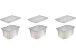 Organizer Keeeper "Emil", Transparent, B:28,5Cm H:20,5Cm T:38Cm, Polypropylen, Aufbewahrungsboxen, Aufbewahrungsbox, 15 L, Mit Deckel, Hochwertiger Kunststoff