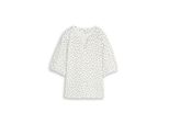 Tom Tailor Damen T-Shirt Mit Punktemuster, Weiß, Gepunktet, Gr. Xs