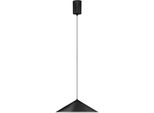 Nova Luce Pendelleuchte "Lui", Schwarz, 1, Ø 39,5Cm H: 205Cm, 1 Stk., Leuchten, Pendelleuchte