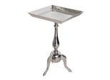 Riess-Ambiente Beistelltisch Trayful - 55Cm Silber Aluminium Tablett-Tisch