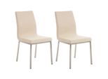 CLP 2Er Set EsszimmerstüHle Colmar Stoff Farbe:Creme