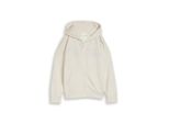 Tom Tailor Jungen Oversize Hoodie Sweatjacke Mit Print, Weiß, Uni, Gr. 176