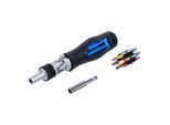 Bgs Gelenk-Schraubendreher-Bit-Satz 70053, Mit Ratschen-Drehgriff, Umschaltbar, 14-Tlg. ; Bgs Technic)
