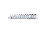 Bgs SteckschlüSsel-Einsatz-Satz, Sechskant Antrieb Innenvierkant 6,3 Mm (1/4 Zoll) Sw 4 - 14 Mm 13 Teilig ; Bgs Technic (9102)