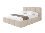 Polsterbett Mit Bettkasten Und Lattenrost Mit Kopfteil, Boxbett Ohne Matratze, Mit Stauraum - Nata 140X200 Dunkelbeige