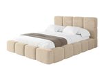 Polsterbett Mit Bettkasten Und Lattenrost Mit Kopfteil, Boxbett Ohne Matratze, Mit Stauraum - Nata 140X200 Creme