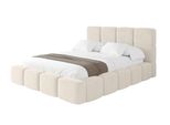 Polsterbett Mit Bettkasten Und Lattenrost Mit Kopfteil, Boxbett Ohne Matratze, Mit Stauraum - Nata 200X200 Hellbeige
