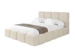 Polsterbett Mit Bettkasten Und Lattenrost Mit Kopfteil, Boxbett Ohne Matratze, Mit Stauraum - Nata 140X200 Beige