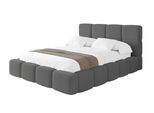 Polsterbett Mit Bettkasten Und Lattenrost Mit Kopfteil, Boxbett Ohne Matratze, Mit Stauraum - Nata 140X200 Grau