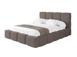 Polsterbett Mit Bettkasten Und Lattenrost Mit Kopfteil, Boxbett Ohne Matratze, Mit Stauraum - Nata 140X200 Braun
