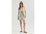 Gestreifte High-Waist-Shorts Mit Elastischem Bund