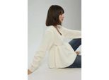 Geschnittener V-Ausschnitt-Pullover Mit Gebundenem Detail