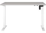 Schreibtisch Germania "Boras", Weiß (Kaschmir, Weiß, Weiß, Kaschmir), B:120Cm H:120Cm T:80Cm, Tische, Schreibtisch, Breite 120/140/160 Cm, Metallgestell In Vers. Farben, Made In Germany