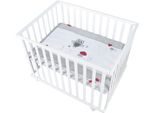 Laufgitter Roba "Adam & Eule Weiß, 100X75 Cm", Baby, Weiß, LaufstäLle Laufgitter, Mit Stoffeinlage