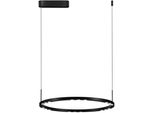 Nova Luce Pendelleuchte "Lunette", Schwarz, 6, Ø 60Cm H: 150Cm, 1 Stk., Leuchten, Pendelleuchte