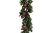 Winterliche Kunstpflanze Creativ Deco "Weihnachtsdeko, Weihnachtsgirlande", GrüN, L:180Cm, Kunststoff, Kunstpflanzen, Weihnachtsgirlande, Girlande Mit Zapfen, LäNge 180 Cm