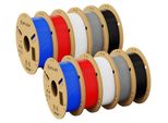 PLA 3D Drucker Filament - 1,75 mm - 10 kg Set (10×1 kg Spule) - Für FDM 3D Drucker - Mehrfarbig Rot Weiß Blau Schwarz