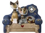 Dekofigur Goebel "Rosina Wachtmeister - Caterina E Fabio", Bunt, B:14Cm H:11,5Cm T:6,5Cm, Biskuitporzellan, Dekofiguren