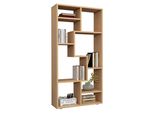 Standregal Vcm "Holz Stand Regal Raumteiler BüCherregal Lanisa M", Braun (Buche), B:58Cm T:20Cm, Regale, Standregal