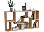 Standregal Vcm "Holz Stand Regal Raumteiler BüCherregal Lanisa L", Braun (Buche), B:116Cm T:20Cm, Regale, Standregal