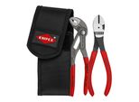 Knipex 00 20 72 V02 Mini-Zangenset In WerkzeuggüRteltasche 1 X 87 01 150, 1 X 74 01 160 160 Mm)