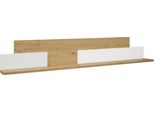 Wandboard Mäusbacher "Faro", Braun (Ice Weiß Supermatt, Asteiche), B:150Cm H:25Cm T:17Cm, Holzwerkstoff, Regale, Wandboard, Faro Wandboard, Breite 150 Cm, Modernes Wandregal