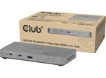 CLUB3D CSV-2563 5-1 Thunderbolt™ 5 Hub Triple video 5K60Hz Thunderbolt™ Share Certifi ed 180W, Thunderbolt 5, 100 W, Silber, 60 Hz, Thunderbolt 5, USB 3.2 Gen 2 (3.1 Gen 2) Type-A, 180 W