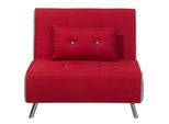 1-SITZER-SCHLAFSOFA Polyester Rot Farris
