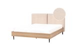 Bett Mit Lattenrost 160X200 Cm Beige Limanton
