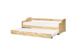 Ausziehbett 90X200 Cm Heller Holzfarbton Luneray