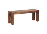 Sitzbank Massivholz Landhausstil Handgefertigt, Braun 120X35X45 Cm