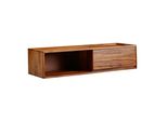 Lowboard Massivholz Modern Stil FüR Fernseher Bis 50 Zoll Mit Schublade Und Offenem Fach