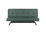 3-Sitzer-Schlafsofa GrüN Leeds