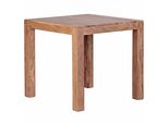 Esstisch Massivholz Akazie Rechteckig Handgefertigt Nako, Beige 80X80X76 Cm