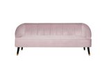 3-SITZER-SOFA Samtstoff Rosa Alsvag