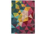 Wollteppich Derwent, Geometrisch, Bunt, 60 X 230 Cm