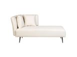 Chaiselongue Cremeweiß Linksseitig Riom