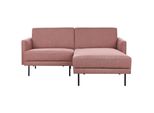 2-SITZER-ECKSOFA Rosa-Braun Rechtsseitig Breda