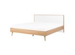 Bett Mit Lattenrost 180X200 Cm Heller Holzfarbton Serris