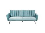 3-SITZER-SCHLAFSOFA Samtstoff Hellblau Vimmerby