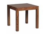Esstisch Massivholz Akazie Rechteckig Handgefertigt Nako, Braun 80X80X76 Cm