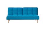 3-SITZER-SCHLAFSOFA Polyester Blau Siljan