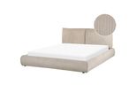 Polsterbett Mit Lattenrost 160X200 Cm Beige Vinay