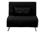 1-SITZER-SCHLAFSOFA Polyester Schwarz Farris