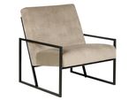 Sessel Samtstoff Taupe/Schwarz Delary