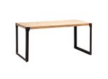 Esstisch Massivholz Metall Rechteckig Industrial, Akazie 180X90X76 Cm