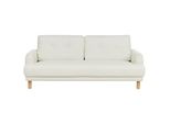 3-SITZER-SOFA Stoff Cremeweiß Tuve