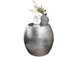 Beistelltisch Aluminium Hammerschlag Enns, Silber 42X42X42 Cm