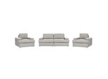 5-SITZER-SOFA Set Hellgrau Alla